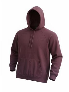 Burgundy Hooded Pullover Sweatshirt Hoodie
